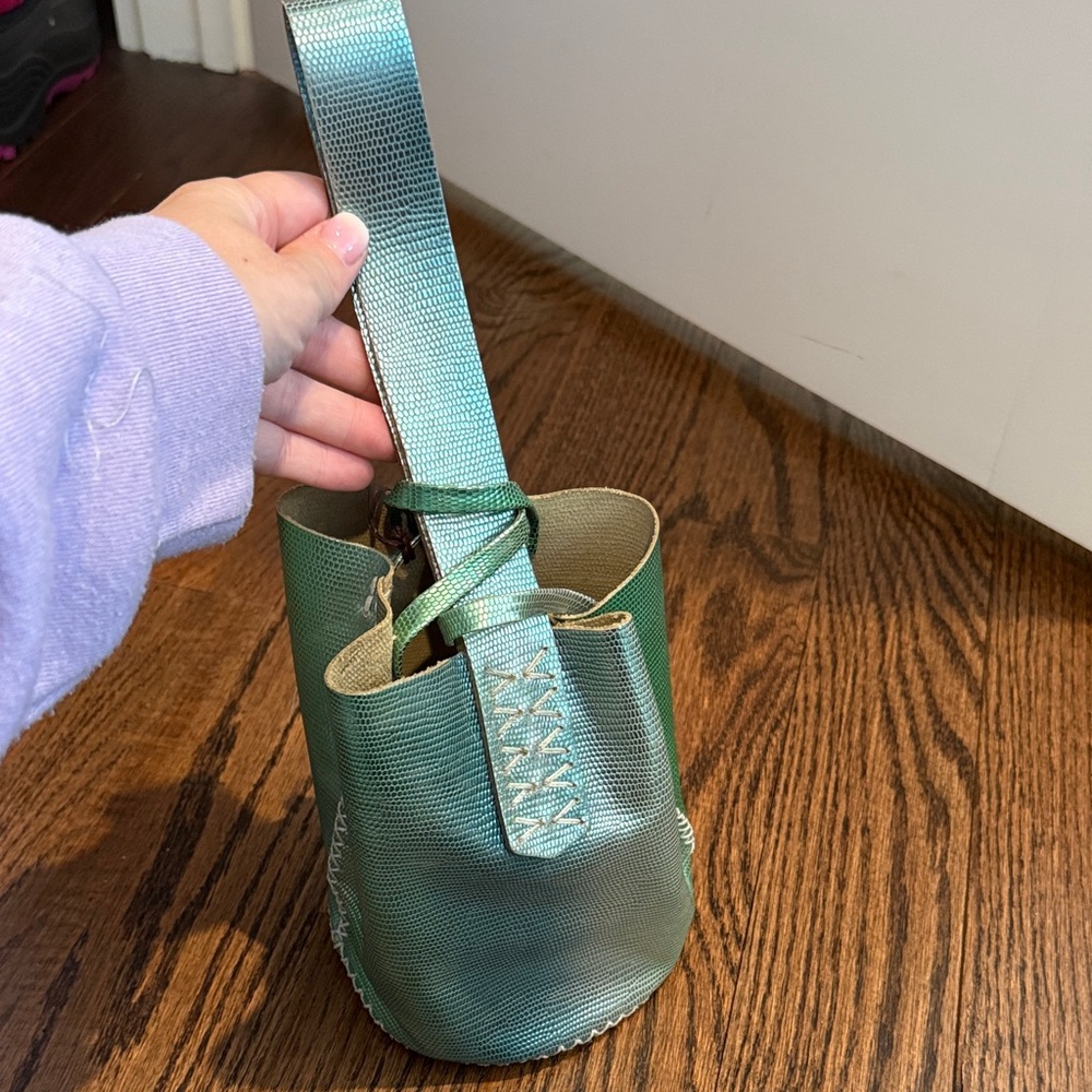Green Metallic Women's Bag